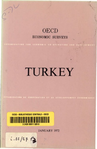 ﻿بررسی های اقتصادی OECD: ترکیه 1972.