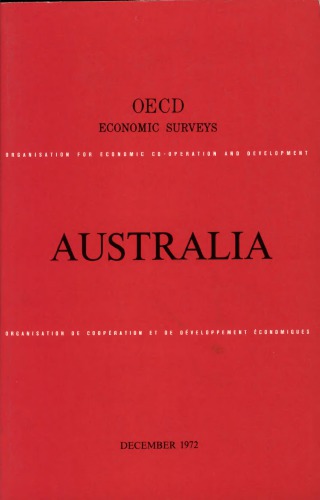 ﻿بررسی های اقتصادی OECD: استرالیا 1972.