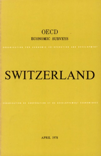 ﻿بررسی های اقتصادی OECD: سوئیس 1978.