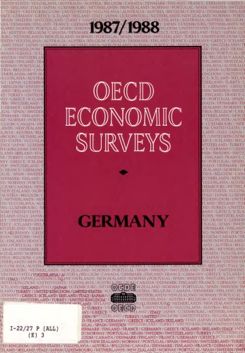﻿بررسی های اقتصادی OECD: آلمان 1987-1988.