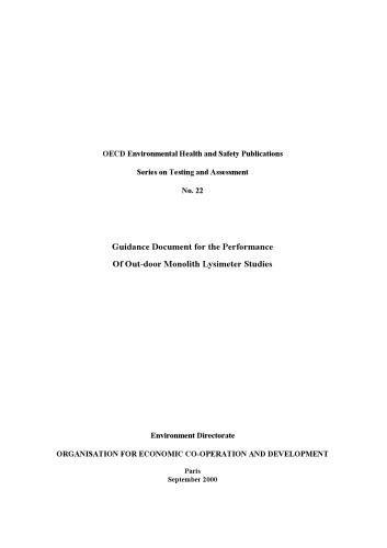 ﻿سند راهنما برای انجام مطالعات لیزیمتر یکپارچه در فضای باز