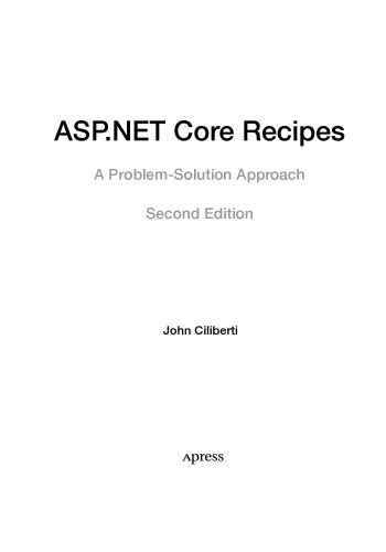 ﻿ASP.NET Core Recipes 2nd ed.