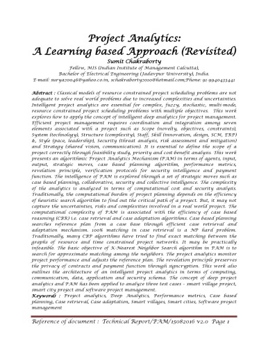 ﻿تجزیه و تحلیل پروژه: رویکرد مبتنی بر یادگیری (بازبینی شده)