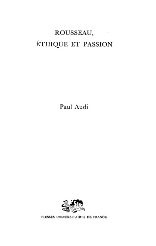 ﻿روسو، اخلاق و اشتیاق