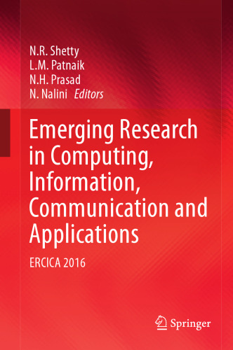 ﻿تحقیقات نوظهور در محاسبات، اطلاعات، ارتباطات و کاربردها: ERCICA 2016