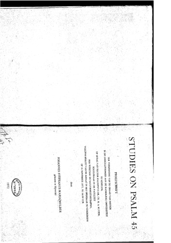 مطالعات در مورد مزمور 45