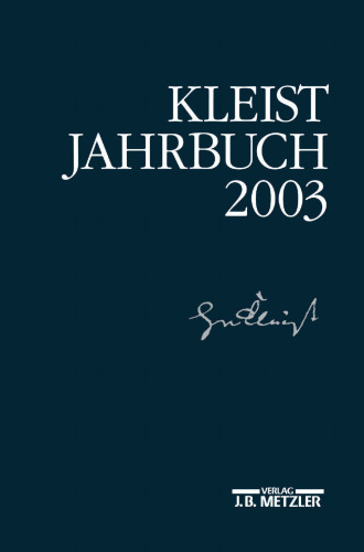 ﻿کتاب سال Kleist 2003