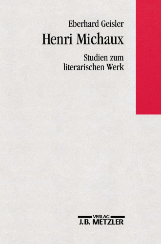 ﻿هانری میشو: مطالعاتی در مورد اثر ادبی