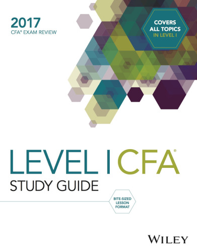 ﻿Wiley CFA 2017 Level I - Study Guide Vol 5