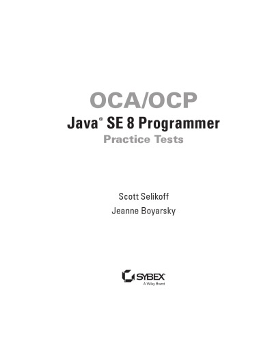 ﻿تست های تمرین برنامه نویس OCA / OCP Java SE 8