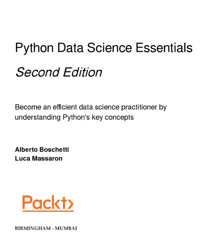﻿Python Data Science Essentials - چاپ دوم