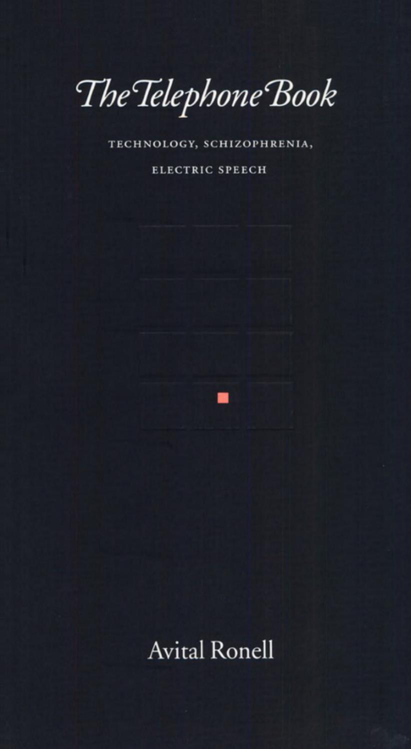 ﻿کتاب تلفن: فناوری، اسکیزوفرنی، گفتار الکتریکی