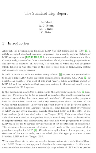 ﻿گزارش استاندارد لیسپ