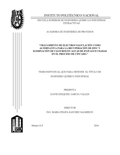 درمان الکتروکواگولاسیون به عنوان یک جایگزین برای بازیابی روی و حذف سیانید در آب شستشوی مورد استفاده در فرایند پوشش روی