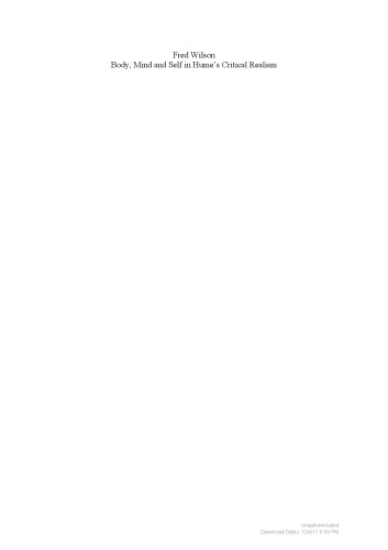 بدن ، ذهن و خود در رئالیسم انتقادی هیوم