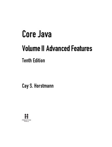 ﻿ویژگی های پیشرفته Core Java Volume II