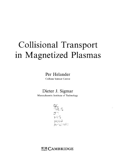 حملات Collisional در پلاسما مگنتیت