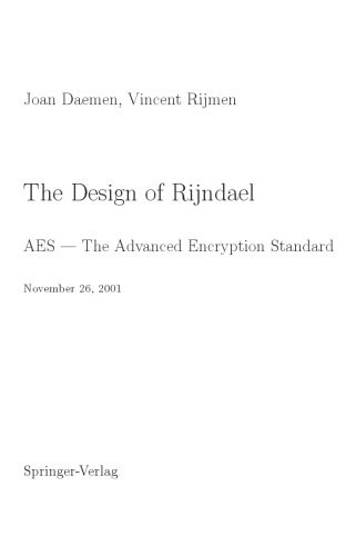 ﻿طراحی ریجندیل. AES - استاندارد رمزگذاری پیشرفته
