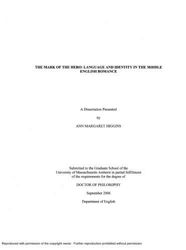 ﻿نشان قهرمان: زبان و هویت در رمانس انگلیسی میانه
