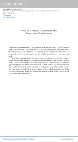 ﻿نکاتی در مورد شمارش: مقدمه ای بر ترکیبات شمارشی