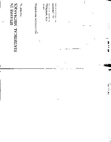 ﻿مطالعات مکانیک آماری، پدیده نوسانات