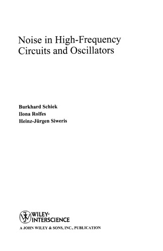 ﻿نویز در مدارهای فرکانس بالا و نوسانگرها