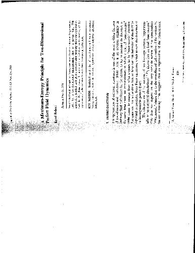 ﻿آنتروپی رابرت مکس در سیالات دو بعدی