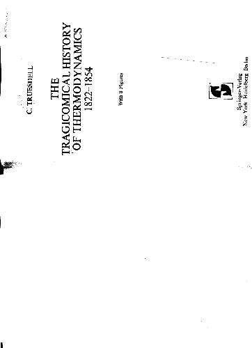 تاریخچه تراژیکمیک ترمودینامیک 1822-1854