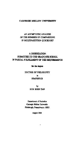 ﻿تجزیه و تحلیل مجانبی از تعداد مقایسه ها در مرتب سازی سریع چندپارتیشنی