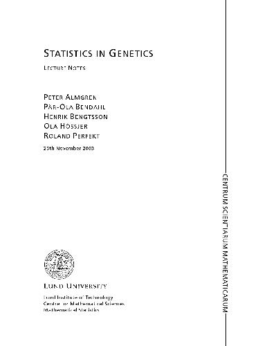 آمار در ژنتیک