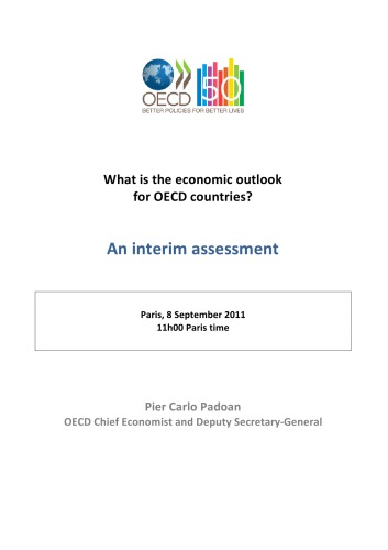 ﻿چشم انداز اقتصادی OECD، گزارش موقت سپتامبر 2011