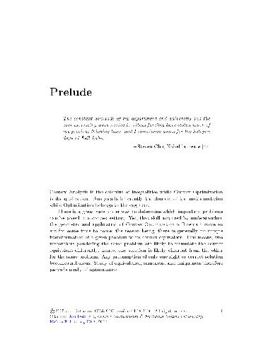 بهینه سازی محدب و هندسه فاصله اقلیدسی