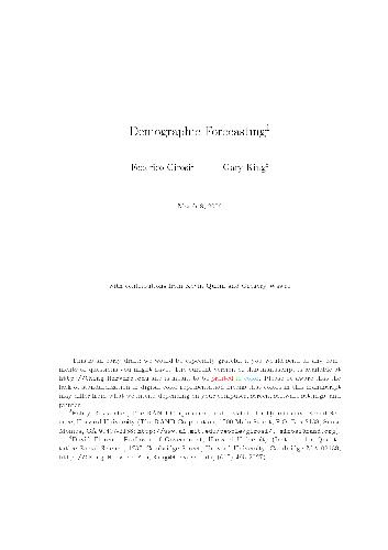 پیش بینی جمعیتی