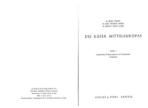 ﻿The Beetles of Central Europe - کامل کار جلد 1 تا 15