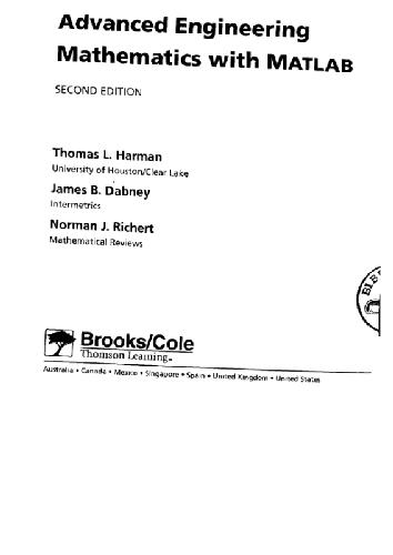 ریاضیات مهندسی پیشرفته با MATLAB