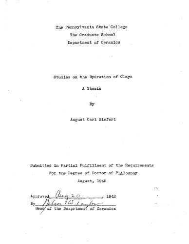 ﻿مطالعات در مورد هیدراتاسیون خاک رس