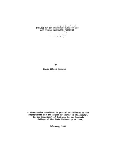 ﻿زمین شناسی جناح شمال غربی کوههای Gros Ventre ، وایومینگ