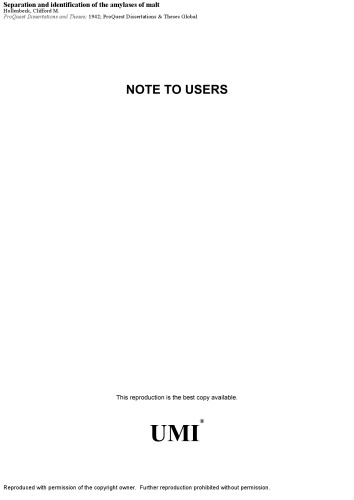 ﻿جداسازی و شناسایی آمیلازهای مالت