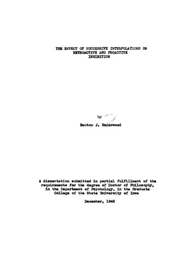 تأثیر درون یابی های پی در پی بر مهار عطف به ماسبق و پیشگیرانه