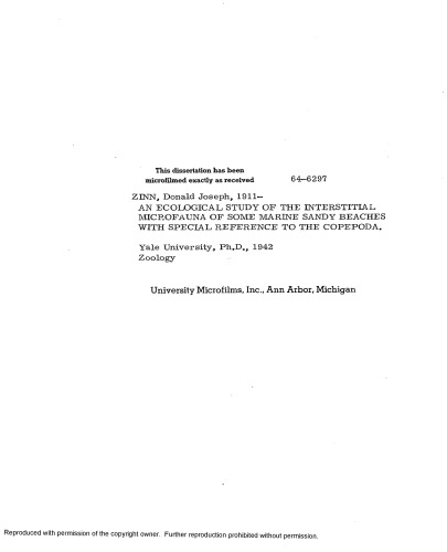 ﻿یک مطالعه اکولوژیکی میکروفون بینابینی برخی از سواحل شنی دریایی با ارجاع ویژه به COPEPODA
