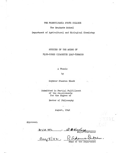 ﻿مطالعات پیری تنباکوی برگ سیگار و دودکش