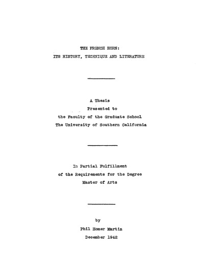 ﻿شاخ فرانسوی: تاریخ، تکنیک و ادبیات آن