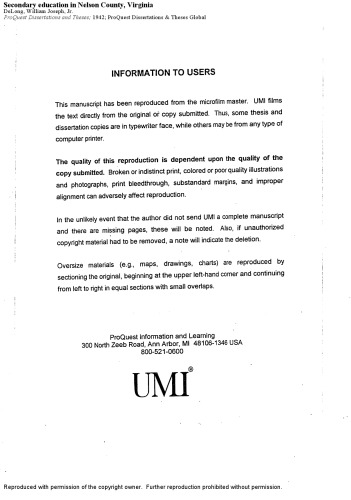 ﻿تحصیلات متوسطه در شهرستان نلسون، ویرجینیا