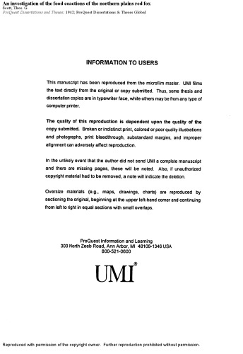 ﻿بررسی ترکیبات غذایی روباه قرمز دشت شمالی