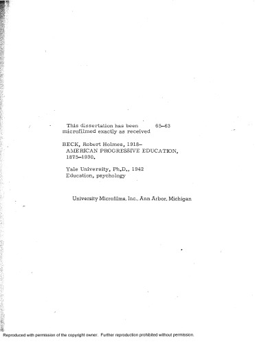 ﻿آموزش پیشرو آمریکایی، 1875-1930