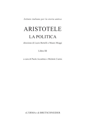 ﻿La politica، Libro III