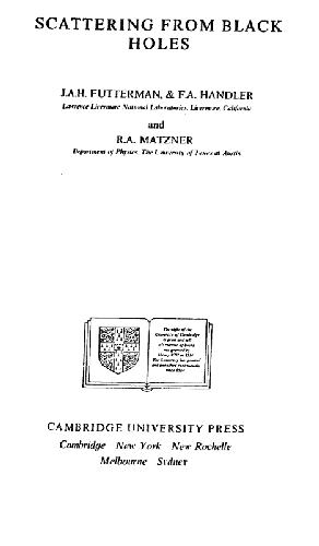 ماتزن پراکندگی از سیاه چاله ها