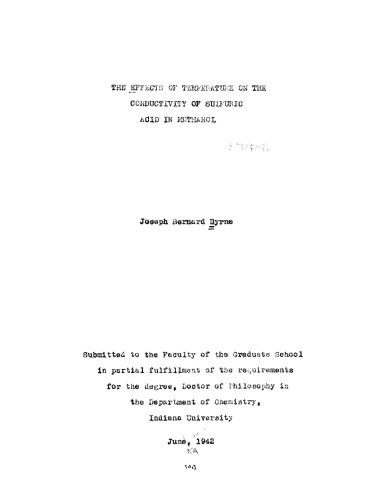 ﻿تأثیر دما بر رسانایی اسید سولفوریک در متانول