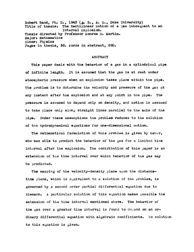 ﻿حرکت مستقیم گاز متعاقب انفجار داخلی، حرکت مستقیم گاز متعاقب انفجار داخلی