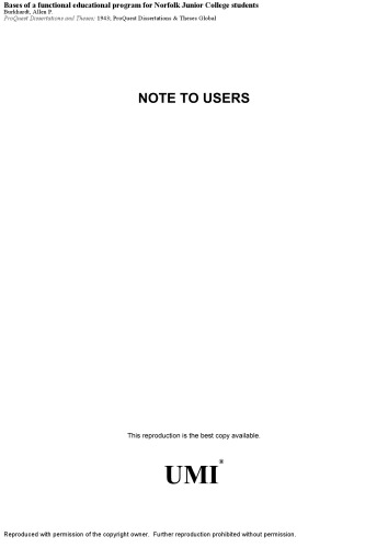 ﻿مبانی یک برنامه آموزشی کاربردی برای دانش آموزان کالج جونیور نورفولک